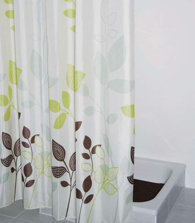Штора для ванных комнат Gerlinde 180х200 бежевого цвета