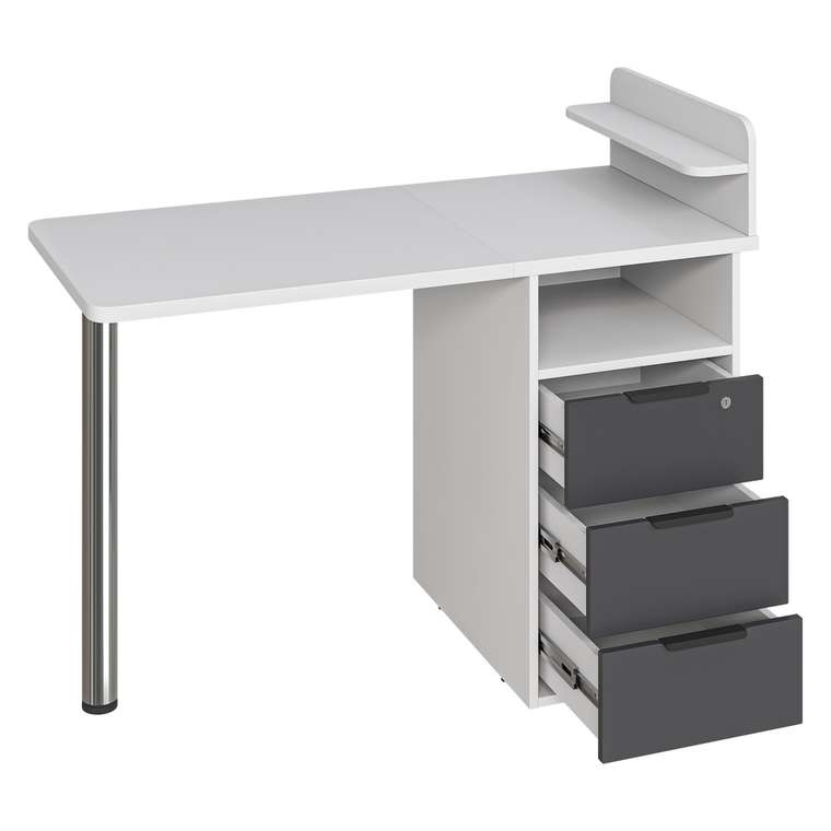 Письменный стол С-405 белого цвета