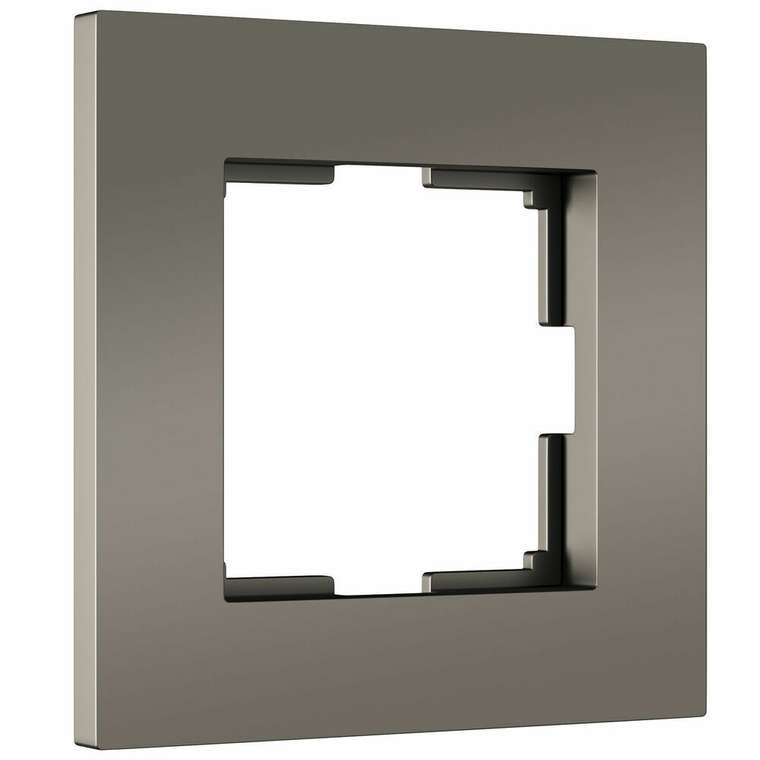 Рамка из пластика на 1 пост Slab бронза матовый W0012963