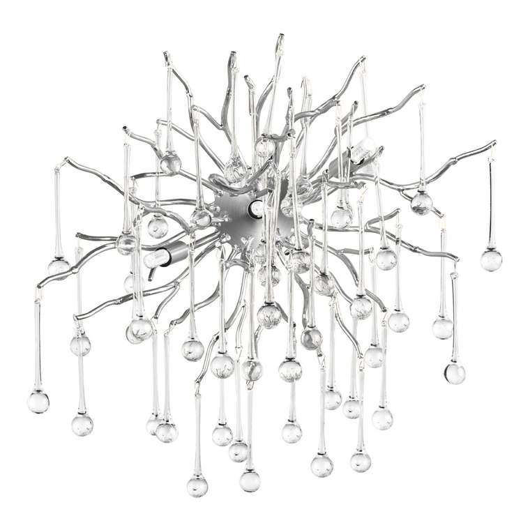 Настенный светильник Drops 10376W (стекло, цвет прозрачный)