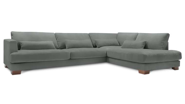 Угловой диван-кровать Марсель серого цвета