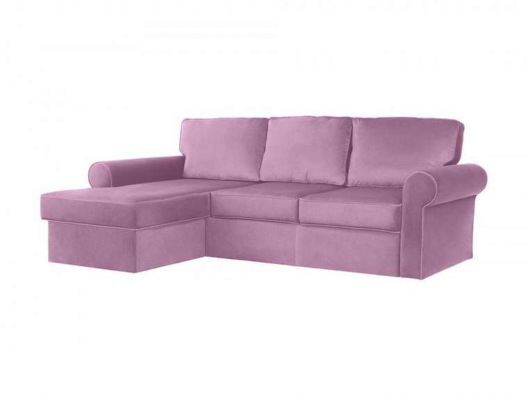 Угловой диван-кровать Murom лилового цвета