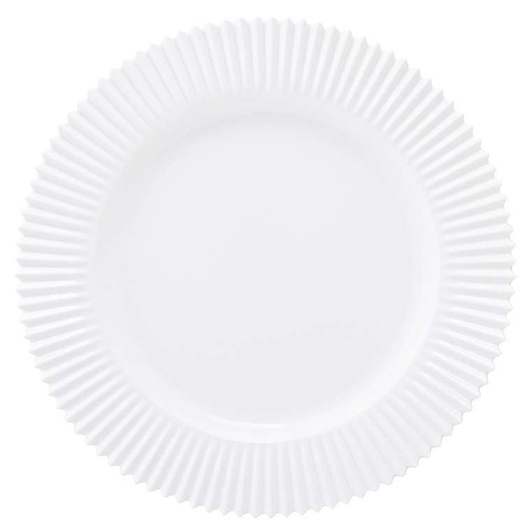Набор из двух тарелок Edge белого цвета 