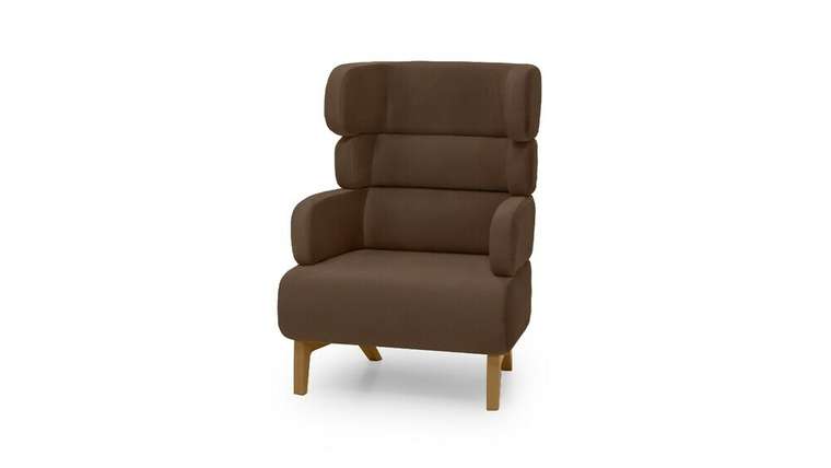 Кресло для отдыха Арт коричневого цвета