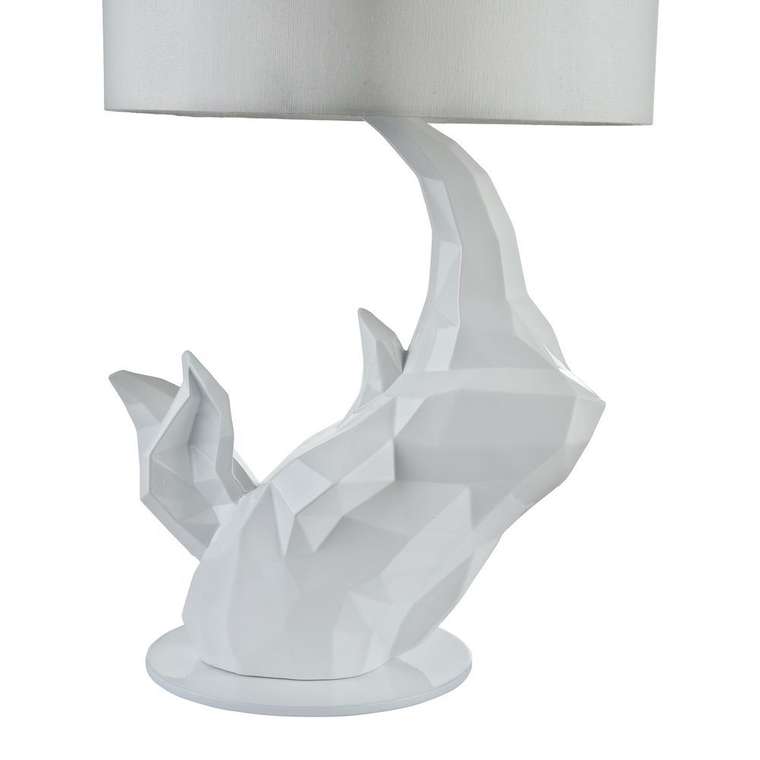 Настольная лампа Nashorn белого цвета