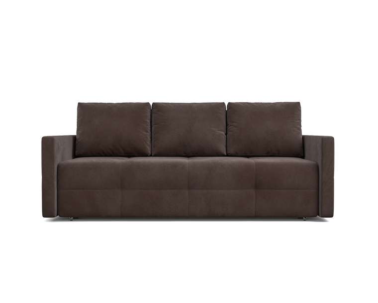 Прямой диван-кровать Марсель 2 коричневого цвета
