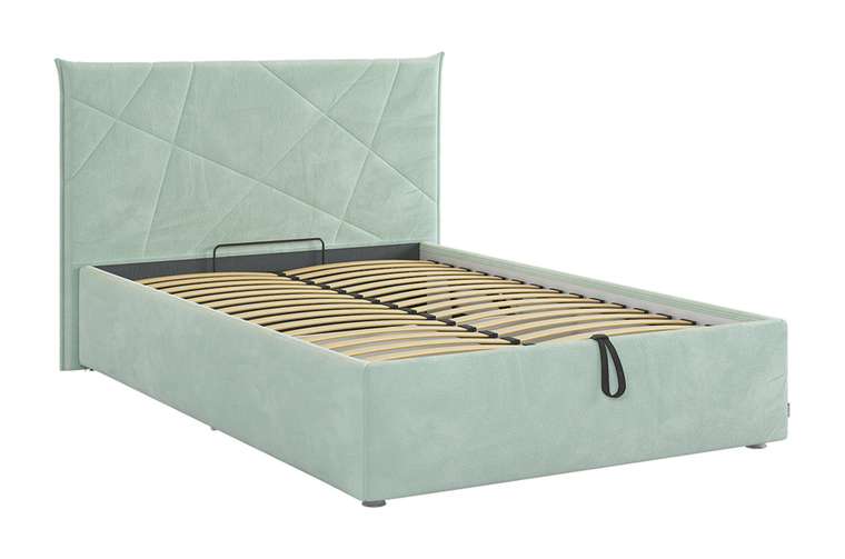Кровать Квест 120х200 мятного цвета с подъемным механизмом