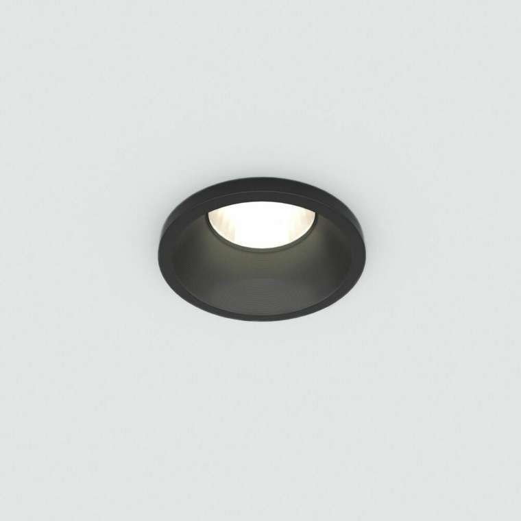 Встраиваемый точечный светодиодный светильник Mosy черного цвета