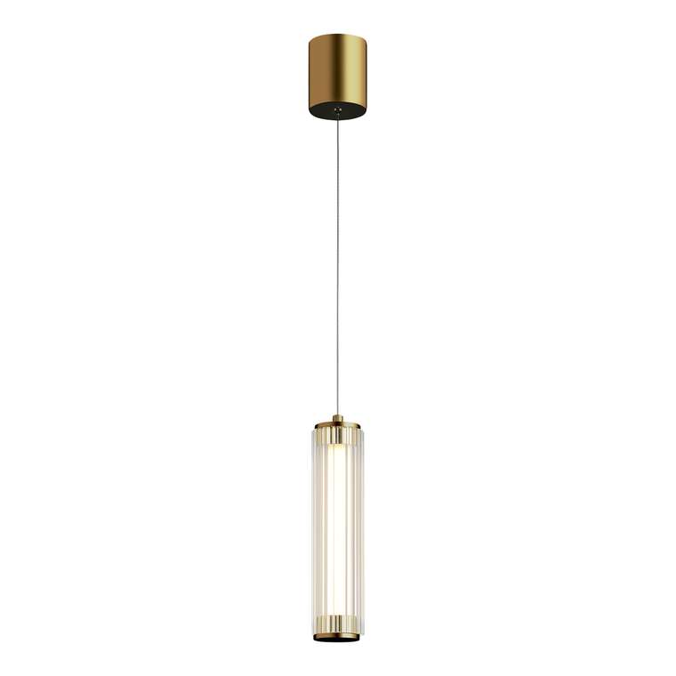 Светильник подвесной ST-Luce Латунь/Прозрачный LED 1*8W 4000K BAMBOO