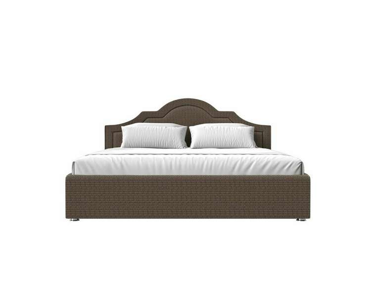 Кровать Афина 160х200 бежево-коричневого цвета с подъемным механизмом