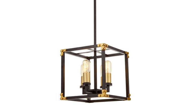 Подвесная люстра Waldorf LDP 1140-4 BK+MD (металл, цвет черный)