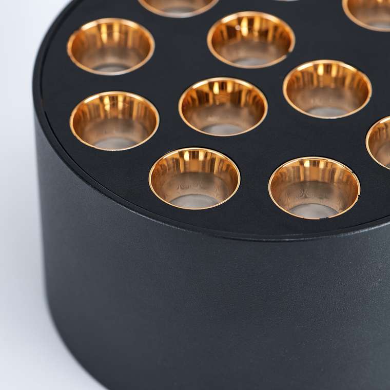 Светильник потолочный GUARDA 9W 750LM 30G ЧЕРНЫЙ/ЗОЛОТО 4000K