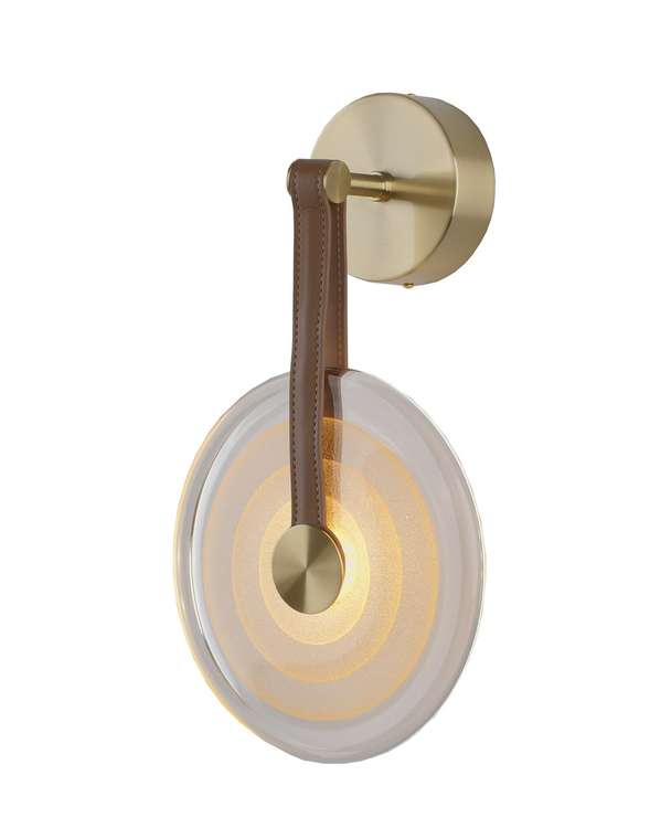 Светильник настенный светодиодный Orbique L V11681-WL коричнево-золотого цвета