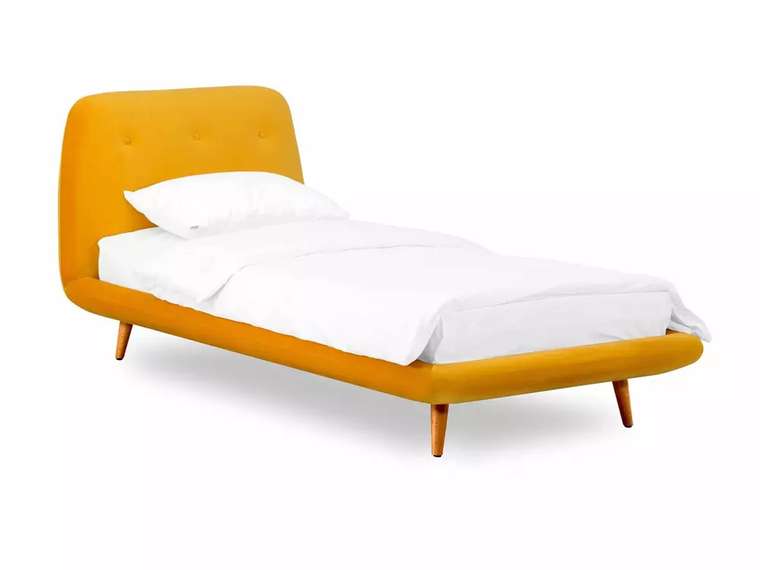 Кровать Loa 90х200 желтого цвета