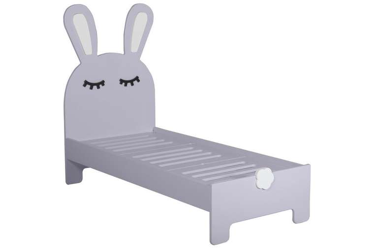 Детская кроватка Sleepy Bunny 70х160 лавандового цвета