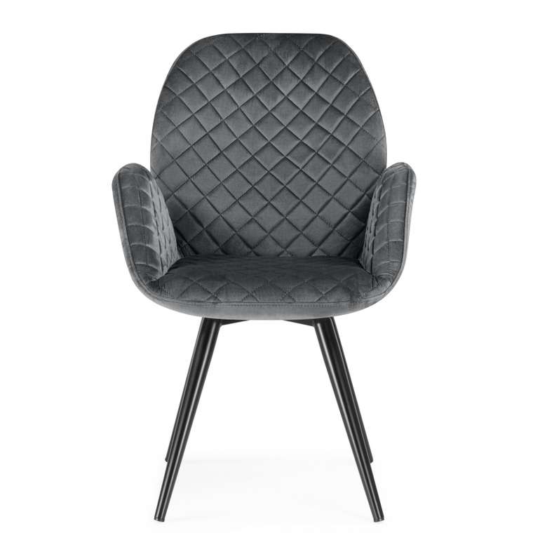 Обеденный стул Муат темно-серого цвета поворотный