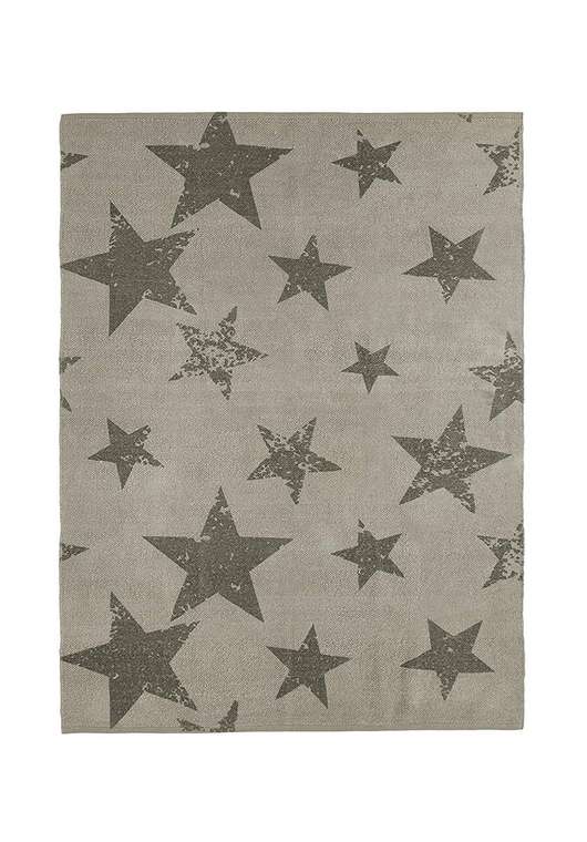 Ковер Звезды 120х160+декоративная наволочка 50х50 серого цвета