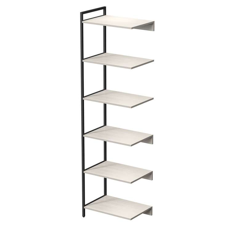 Стеллаж промежуточный 10СПВ.6.600 высокий 6 полок светло-бежевого цвета