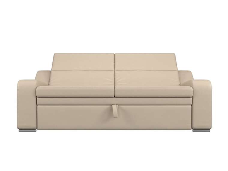 Прямой диван-кровать Медиус бежевого цвета (экокожа)