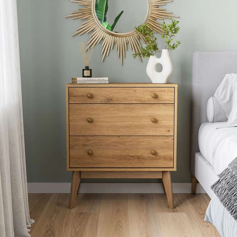 Комод Wood бежевого цвета