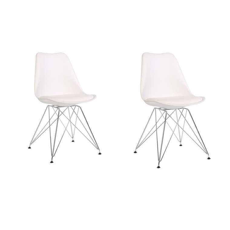 Набор из двух стульев Феликс белого цвета 