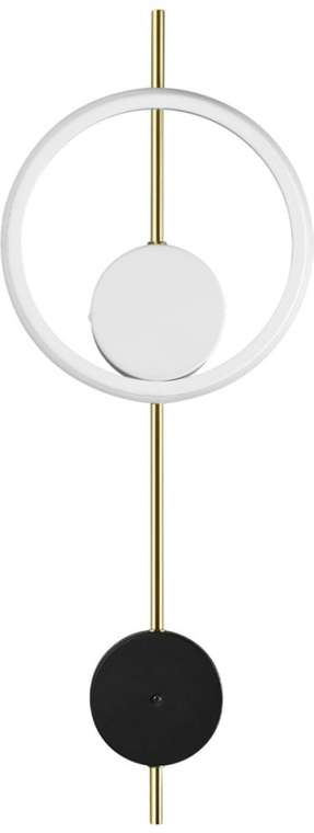 Настенный светильник Lumion Marque 5691/13WL LEDIO белый, черны LED 13W 820Лм 3000К 220V