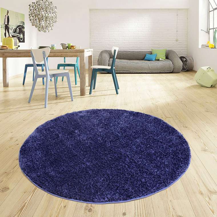 Ковер синего цвета 160x160