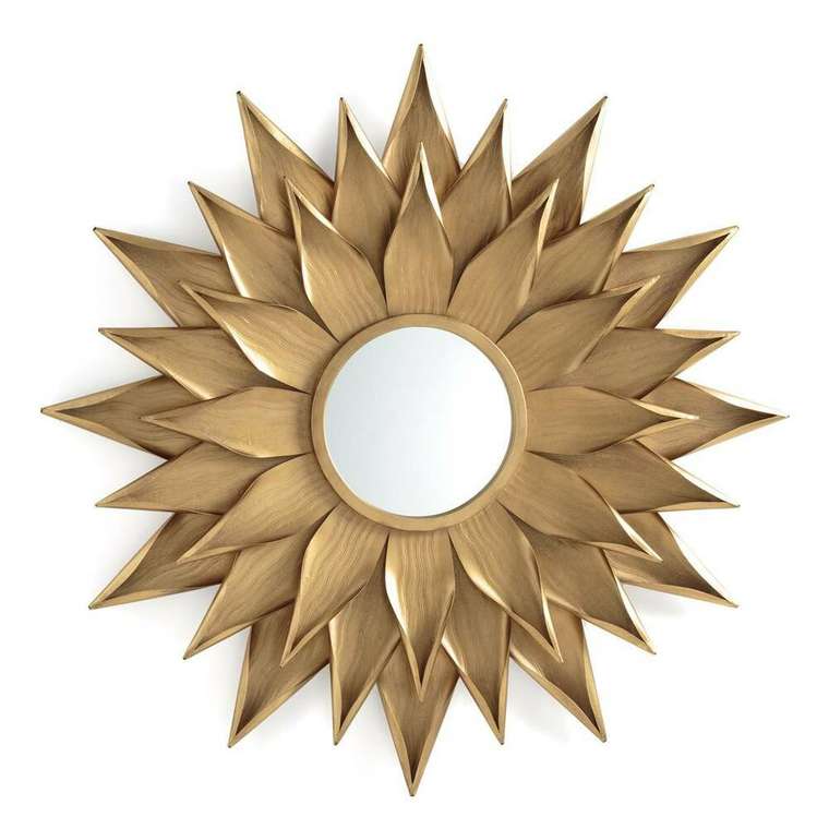 Зеркало-подсолнечник Tylar золотого цвета