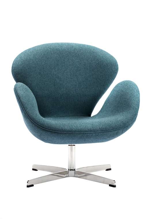 Кресло Swan Chair лазурного цвета