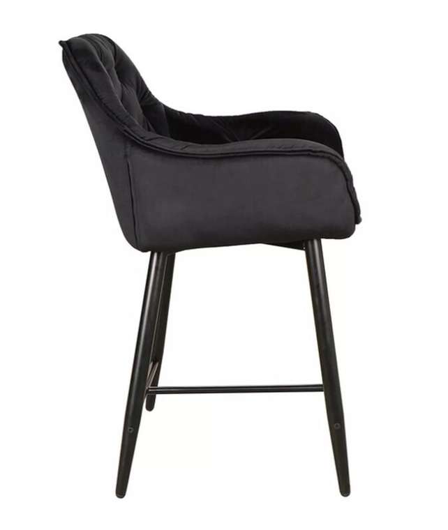Полубарный стул Cherry черного цвета