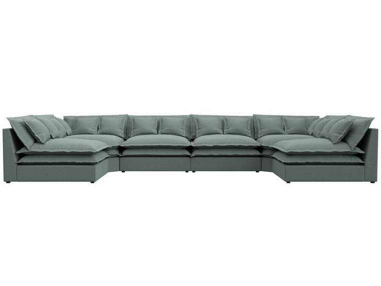 Угловой диван Лига 040 серого цвета  
