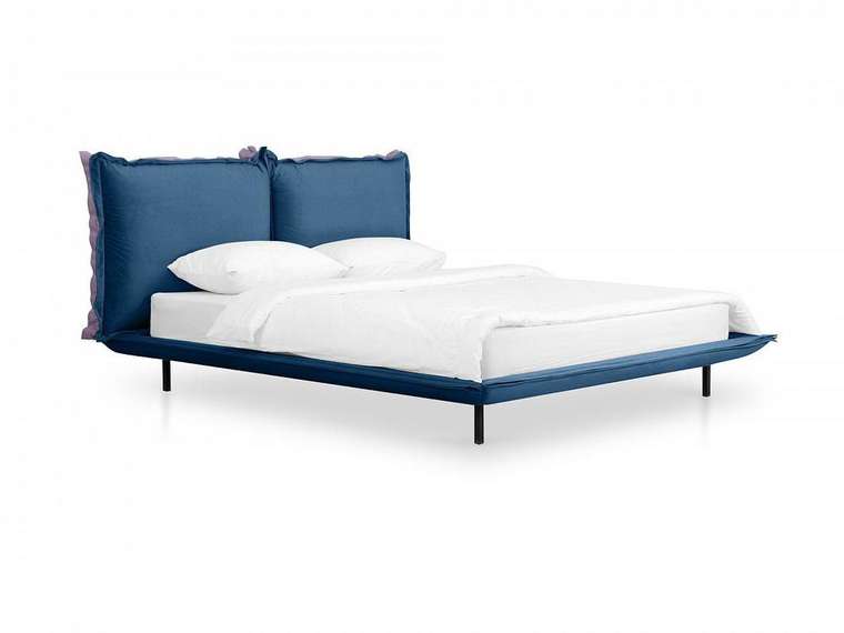 Кровать Barcelona 160х200 сине-сиреневого цвета