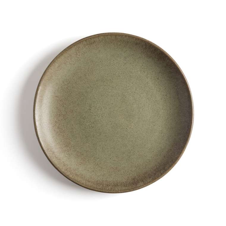 Комплект из четырех тарелок Leiria зеленого цвета