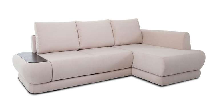 Угловой диван-кровать Гранде бежевого цвета