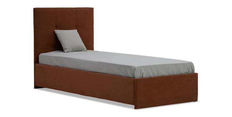 Кровать Келли 90х200 оранжевого цвета без подъемного механизма