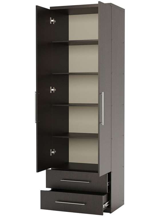 Шкаф с полками и ящиками Мелодия МПЯ-21 70 цвета венге