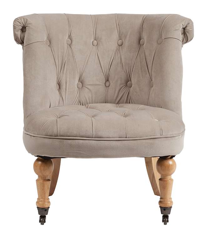 Кресло Amelie French Country Chair серо-бежевого цвета