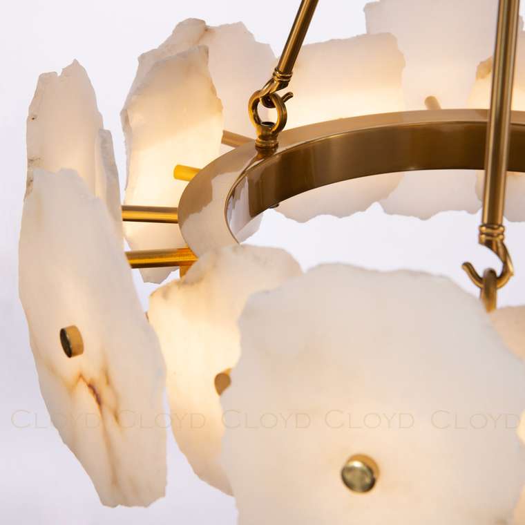 Люстра Cloyd KNOSS-A C1 / ?45 см - алебастр - латунь