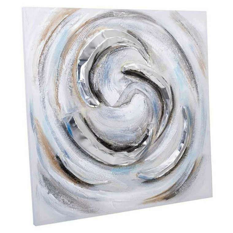 Картина Холст древесина ели 80 x 3 x 80 cm
