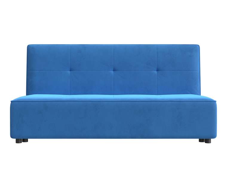 Прямой диван-кровать Зиммер темно-голубого цвета