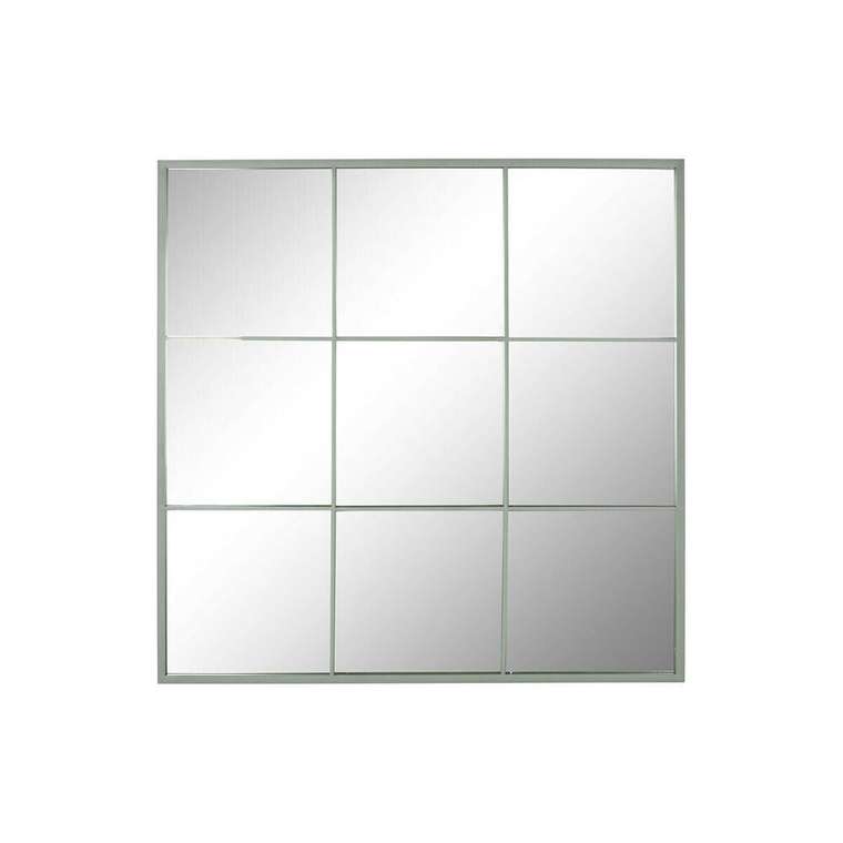 Настенное зеркало Зеленый Окно Scandi 90 x 2 x 90 cm