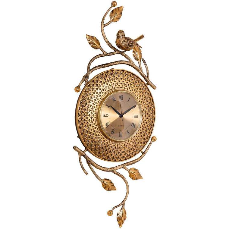 Часы настенные Терра Флер бронзового цвета