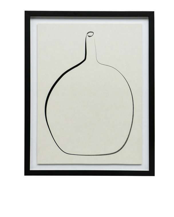 Постер Drawing Vase с чёрной рамой