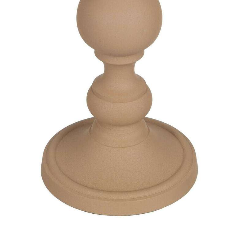 Подсвечник 15 x 15 x 28 cm Бежевый Алюминий