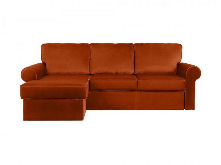 Угловой диван-кровать Murom терракотового цвета