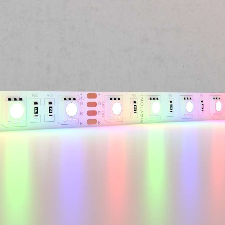 Светодиодная лента 24В 14,4Вт/м RGB IP20