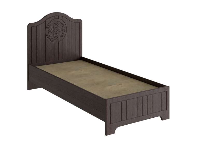 Кровать Монблан 90х200 темно-коричневого цвета