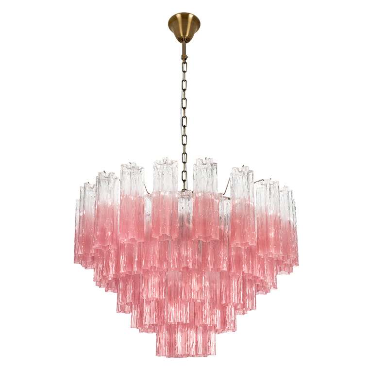 Подвесная люстра Murano 10580/800 Clear pink (стекло, цвет розовый)