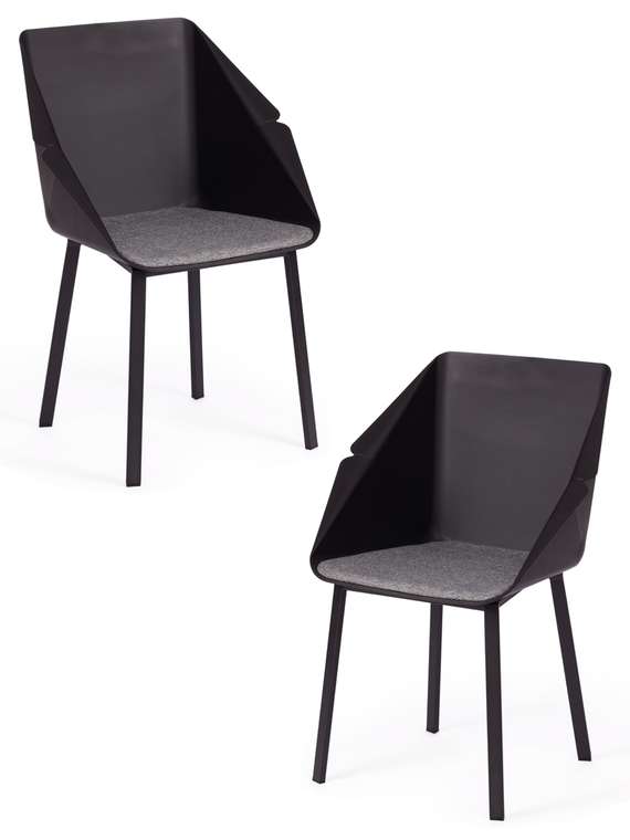 Комплект из двух стульев Doro черного цвета