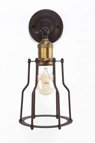 Настенный светильник "Ancient lantern" из стали